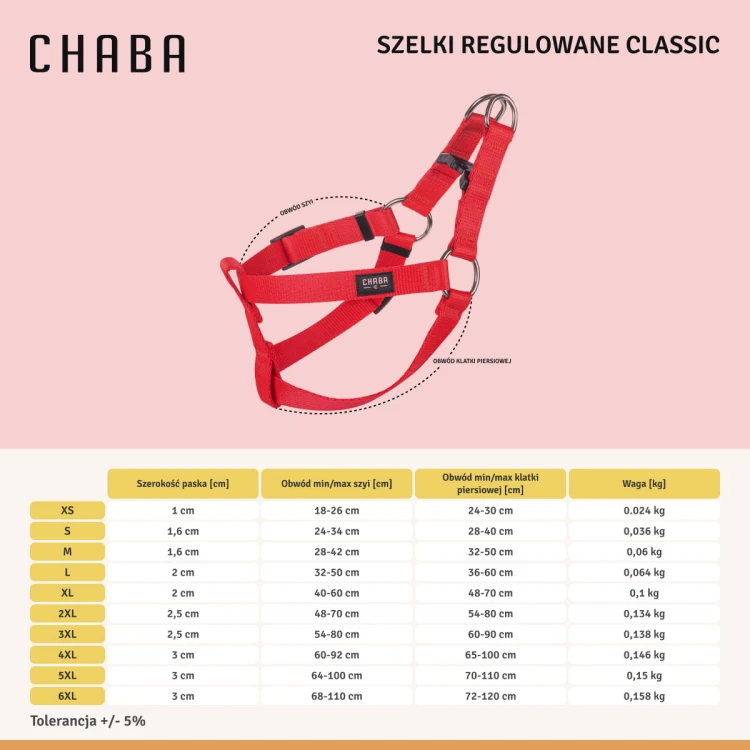 SZELKI dla psa REGULOWANE Czerwone szelki klasyczne szelki spacerowe szelki dla małego psa regulowane szelki dla psa lekkie szelki wygodne szelki szelki codzienne szelki miejskie szelki treningowe szelki bez uciskowe szelki nylonowe szelki na spacer