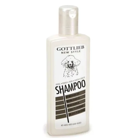 Szampon Pudel Biały 300ml.webp, nawilżający, jasna sierść,Gottlieb