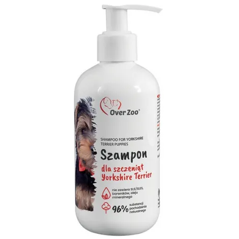 szampon dla szczeniąt Yorkshire Terrierr,szampon dla yorka,szampon dla szczeniąt,Over Zoo szampon,szampon Yorkshire Terrier,delikatny szampon dla psa,szampon dla psa z wrażliwą skórą,kosmetyki dla yorka