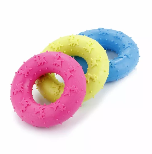Zabawka dla psa gumowy gryzak kółko 7 cm, zabawki dla psów, gryzak dentystyczny dla psa, zabawka na zęby dla psa, masujący gryzak dla psa, elastyczna zabawka dla psa, zabawka dla szczeniaka, zabawka antystresowa, czyszczenie zębów psa