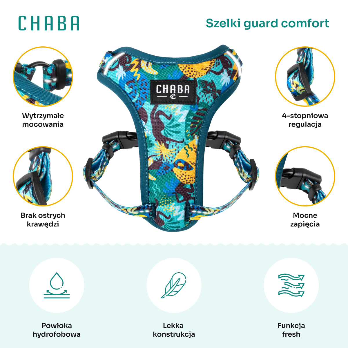 Szelki Guard Comfort Story to więcej niż zwykłe akcesorium – to połączenie funkcjonalności i stylu, które sprawia, że każdy spacer staje się wyjątkowy. Jeśli zależy Ci na bezpieczeństwie, komforcie i niepowtarzalnym wyglądzie Twojego psa, wybierz Guard Comfort Story i ciesz się każdą wspólną chwilą